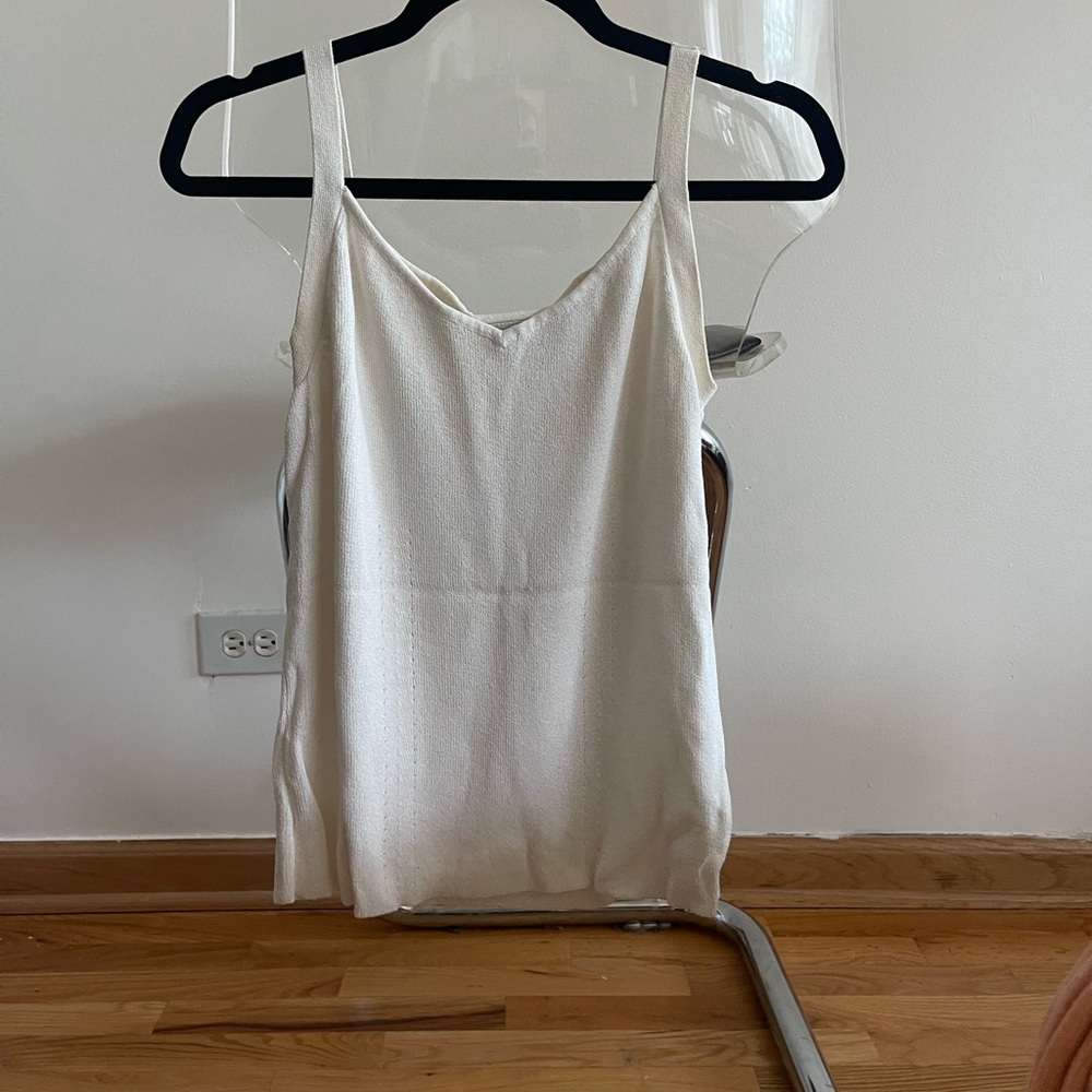 Thick White Tank Top